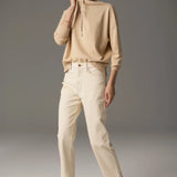 POL CLOTHING - Beech Drawcord Knit - Pebble