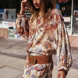 SPELL - Volcano Goddess Shirt Dress - Coconut