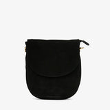ARLINGTON MILNE - Phoebe Pouch - Black Suede