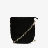 ARLINGTON MILNE - Phoebe Pouch - Black Suede