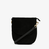 ARLINGTON MILNE - Phoebe Pouch - Black Suede