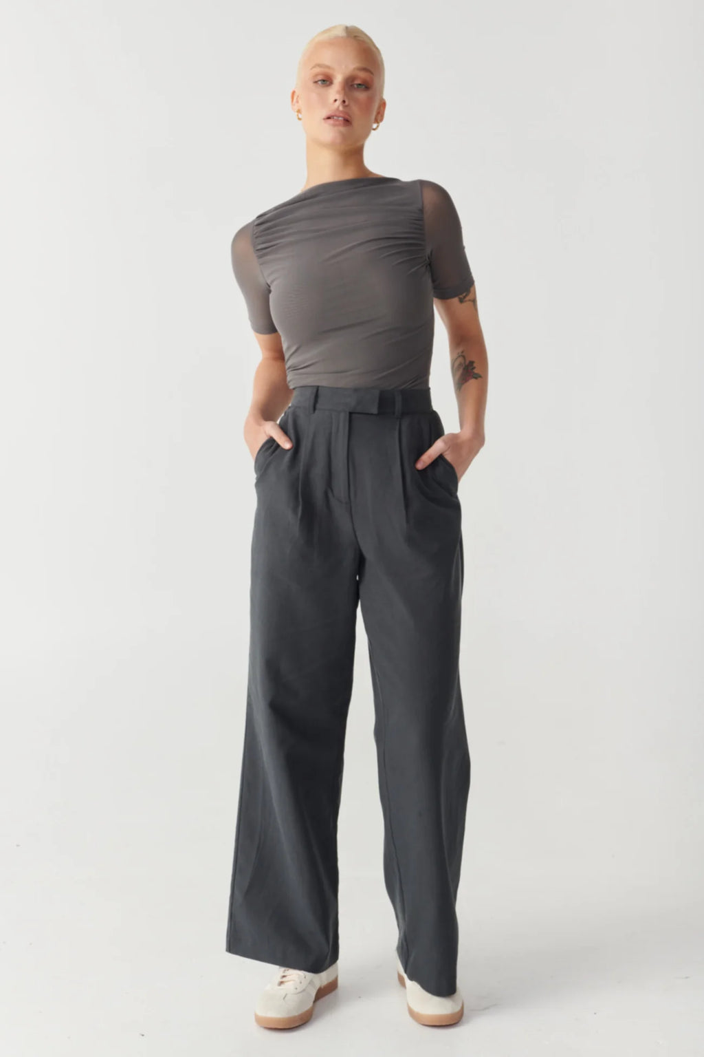 RAEF THE LABEL - Riley Tailored Pant - Charcoal