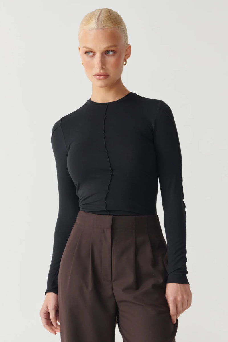 RAEF THE LABEL - Nia Panelled LS Top