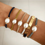 FAIRLEY - Pearl Rope Bracelet - Navy