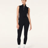 P.E NATION - Routine Quarter Zip Tank - Black