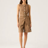MOS THE LABEL - Nina Vest - Chocolate