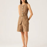 MOS THE LABEL - Nina Vest - Chocolate