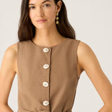 MOS THE LABEL - Nina Vest - Chocolate