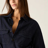 MOS THE LABEL - Ana Denim Shirt Mini Dress - Indigo