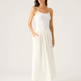 MOS THE LABEL - Isadora Midi Skirt - Pearl