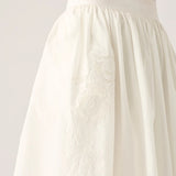MOS THE LABEL - Isadora Midi Skirt - Pearl
