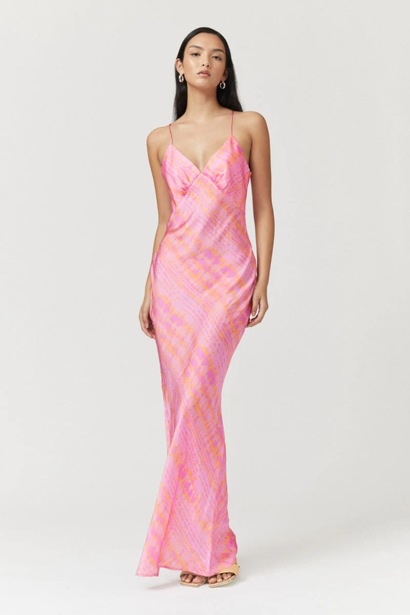 Suboo - Leyla Slip Dress - Tie Dye Pink