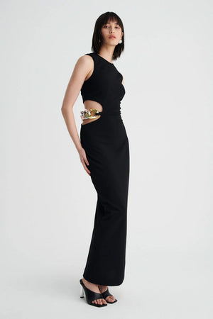 SUBOO - Stella Chain Column Dress - Black