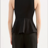 NUDE LUCY - Quinn Linen Vest - Black