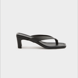 NUDE LUCY - Gael Leather Heel - Black