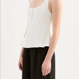 NUDE LUCY - Quinn Linen Vest - White
