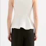 NUDE LUCY - Quinn Linen Vest - White