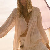 SPELL - Teodora Blouse - White Smoke