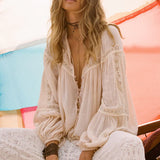 SPELL - Teodora Blouse - White Smoke