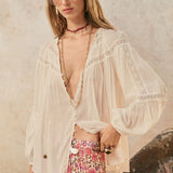 SPELL - Teodora Blouse - White Smoke