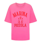 SPELL - Marina Piccola Oversized Biker Tee - Cosmos Pink