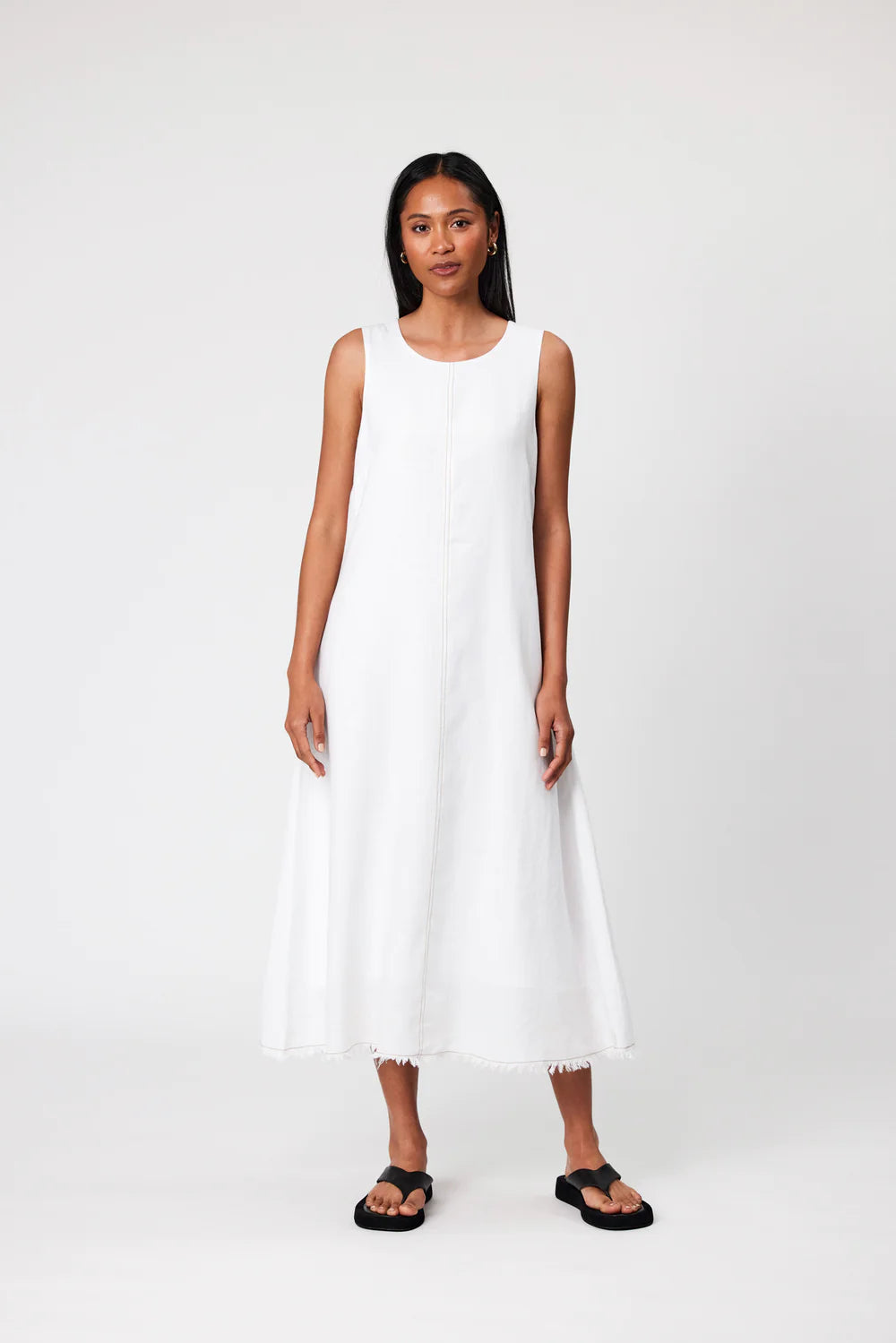 Marlow - Florence Linen Dress - White