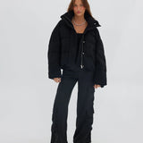 TOAST SOCIETY - Patterned Puffer - Black