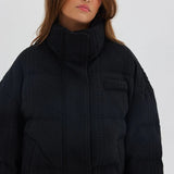TOAST SOCIETY - Patterned Puffer - Black