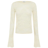 ROWIE - Tonya Rose Lace Top - Creme