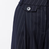 MOSSMAN - Vanderbilt Wide Leg Pant - Pinstripe