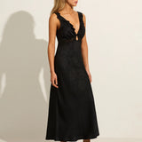 AUGUSTE - Aida Midi Dress - Black