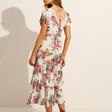 AUGUSTE - Allison Midi Dress - Iris Floral