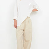 BEC + BRIDGE - Silo L/S Top - White/Ink
