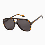 VALLEY EYEWEAR - Bang Dark Tortoise W / Matte Black Metal Trim / Black Lens