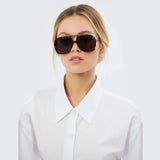 VALLEY EYEWEAR - Bang Dark Tortoise W / Matte Black Metal Trim / Black Lens