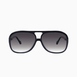 VALLEY EYEWEAR - Bang Bang - Gloss Black w. Gold Metal / Black Gradient Lens