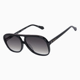 VALLEY EYEWEAR - Bang Bang - Gloss Black w. Gold Metal / Black Gradient Lens