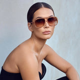 VALLEY EYEWEAR - Bang Bang - Pastel Tort w. Gold Metal / Dark Orange Gradient Lens
