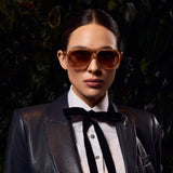 VALLEY EYEWEAR - Bang Bang - Pastel Tort w. Gold Metal / Dark Orange Gradient Lens