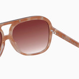 VALLEY EYEWEAR - Bang Bang - Pastel Tort w. Gold Metal / Dark Orange Gradient Lens