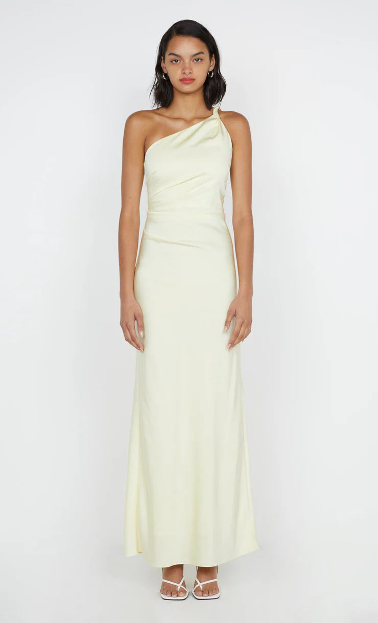 BEC + BRIDGE - Lunetta Asym Dress - Ice Yellow Gigi Belle Boutique BEC + BRIDGE - Lunetta Asym Dress - Ice Yellow Gigi Belle Boutique