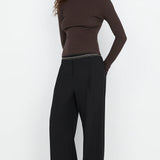 BEC + BRIDGE - Siera Long Sleeve Top - Dark Chocolate