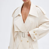 BÜBISH - Dillion Trench Coat - Ivory
