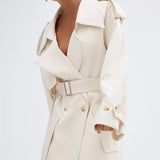 BÜBISH - Dillion Trench Coat - Ivory