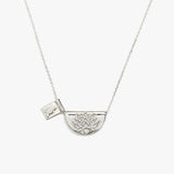 BY CHARLOTTE - Lotus & Little Buddha Necklace | Silver