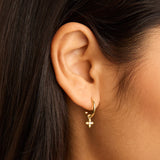 By Charlotte - Live in Light Hoop - 18K Gold Vermeil