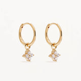 BY CHARLOTTE - Crystal Bloom Hoops