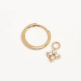 BY CHARLOTTE - Crystal Bloom Hoops