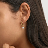 BY CHARLOTTE - Radiant Heart Curb Hoops
