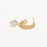 BY CHARLOTTE - Radiant Heart Curb Hoops